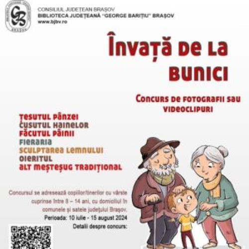 Concurs inedit pentru tinerii din județul Brașov: &quot;Învață de la bunici&quot;