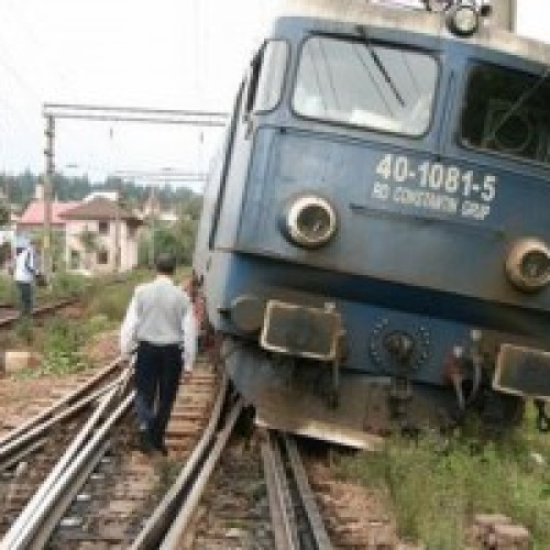 Tren internațional blocat din cauza deraierii unui vagon