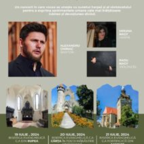 Trei concerte &quot;Cânt și rugăciune&quot; în bisericile evanghelice din Rupea, Cârța și Saschiz