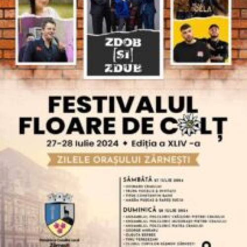 Festivalul Floare de Colt de la Zarnesti are loc la sfârșitul lunii iulie