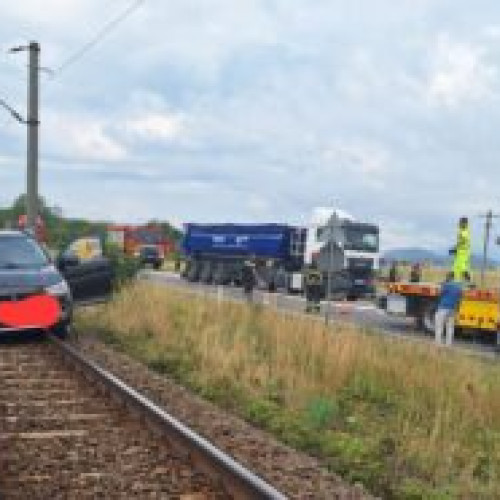 Traficul feroviar este oprit între stațiile Harman și Prejmer din cauza unui accident