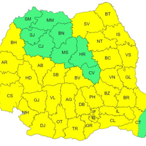 Meteorologii emit cod galben de caniculă pentru aproape toată țara