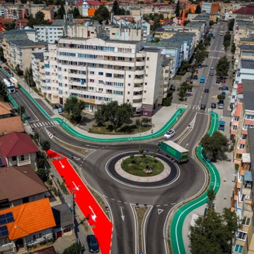 Primăria Făgăraș anunță finalizarea modernizării coridorului de mobilitate urbană