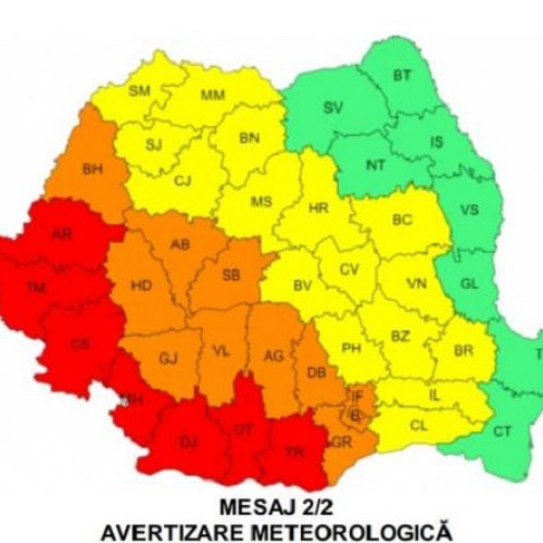 România sub avertizare de caniculă extremă