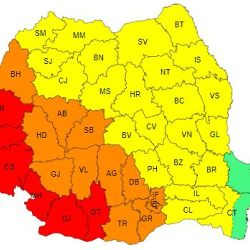 Avertizări de caniculă și instabilitate atmosferică emise de Administrația Națională de Meteorologie