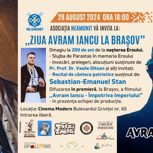 Ziua Avram Iancu sărbătorită la Brașov