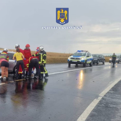 Accident rutier pe DN1, în apropiere de Persani