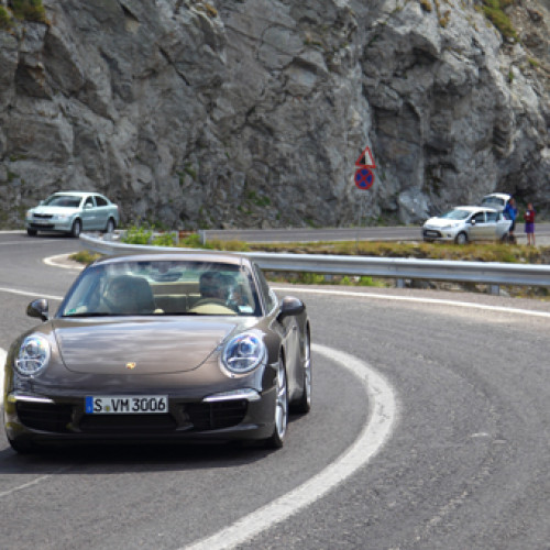 Porsche 911 Turbo sărbătorește 50 de ani pe Transfăgărășan