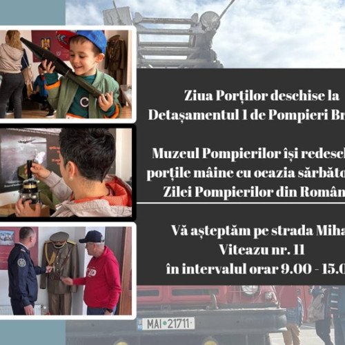 Muzeul Pompierilor și Detasamentul I de Pompieri Brașov sărbătoresc Ziua Pompierilor din România