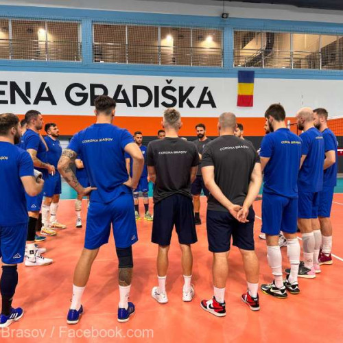 CSM Corona Brașov obține o victorie clară în Liga Campionilor la volei masculin