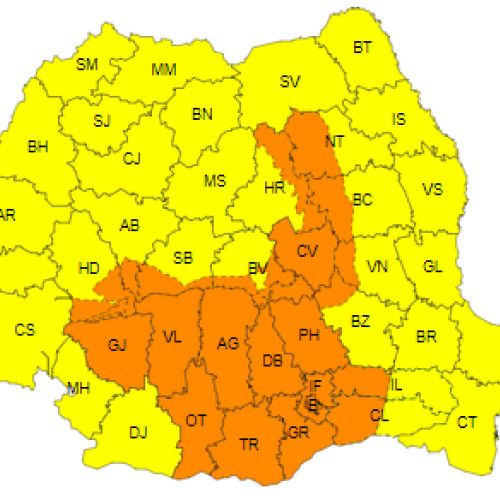 Avertizare Cod galben de instabilitate atmosferică în toată țara