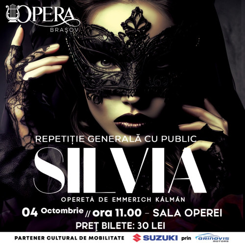 Bilete la repetiția generală a operetei &quot;Silvia&quot; la Opera Brașov