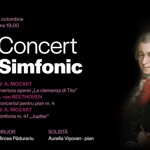 Concert dedicat lui Mozart și Beethoven la Filarmonica Brașov