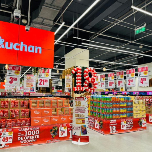 Auchan România sărbătorește 18 ani de prețuri mici și oferte speciale