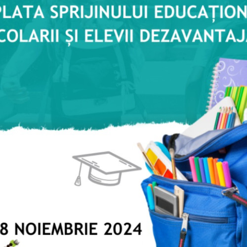 Carduri educaționale de 500 de lei pentru elevii defavorizați, anunțate pentru 18 noiembrie