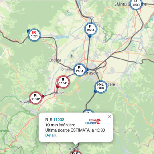 Începerea urmării în timp real a trenurilor pe platforma ARF bilete.infofer.ro