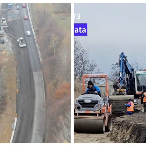 Modernizarea DN 73 continuă, în ciuda provocărilor iernii