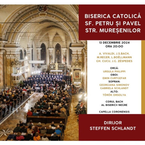 Concert de Crăciun la Biserica Romano-Catolică „Sf. Petru și Pavel”