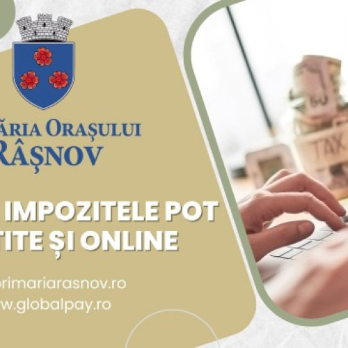 Primăria orașului Râșnov reîncepe încasarea impozitelor pe 16 ianuarie 2025