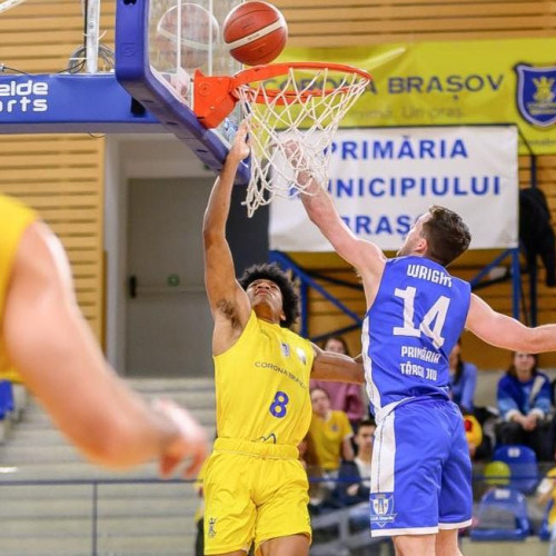 Corona Brașov obține a opta victorie consecutivă în Liga Națională de Baschet Masculin
