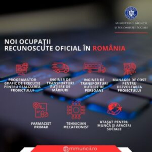 Ministerul Muncii va introduce 7 noi ocupații în COR