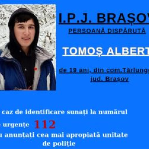 Tânăr de 19 ani dispărut din Tărlungeni – Poliția anchetează