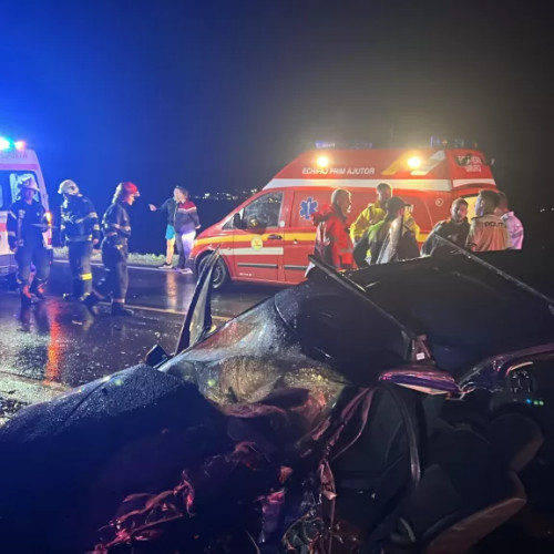 VIDEO Un bărbat în vârstă de 75 de ani a murit în urma accidentului rutier care a avut loc aseară pe DN13