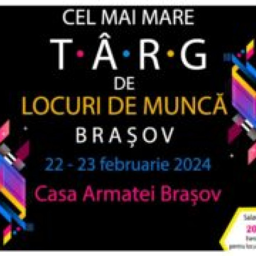 Press Release: "Târg de locuri de muncă la Casa Armatei Brașov în parteneriat cu 5 companii de top