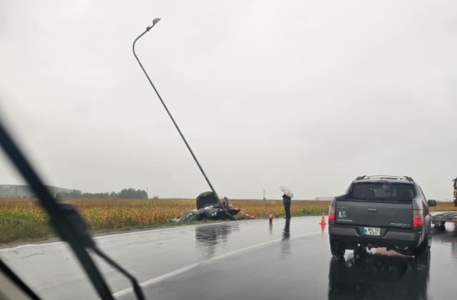 Accident pe centura Brașovului spre Ghimbav afectează traficul