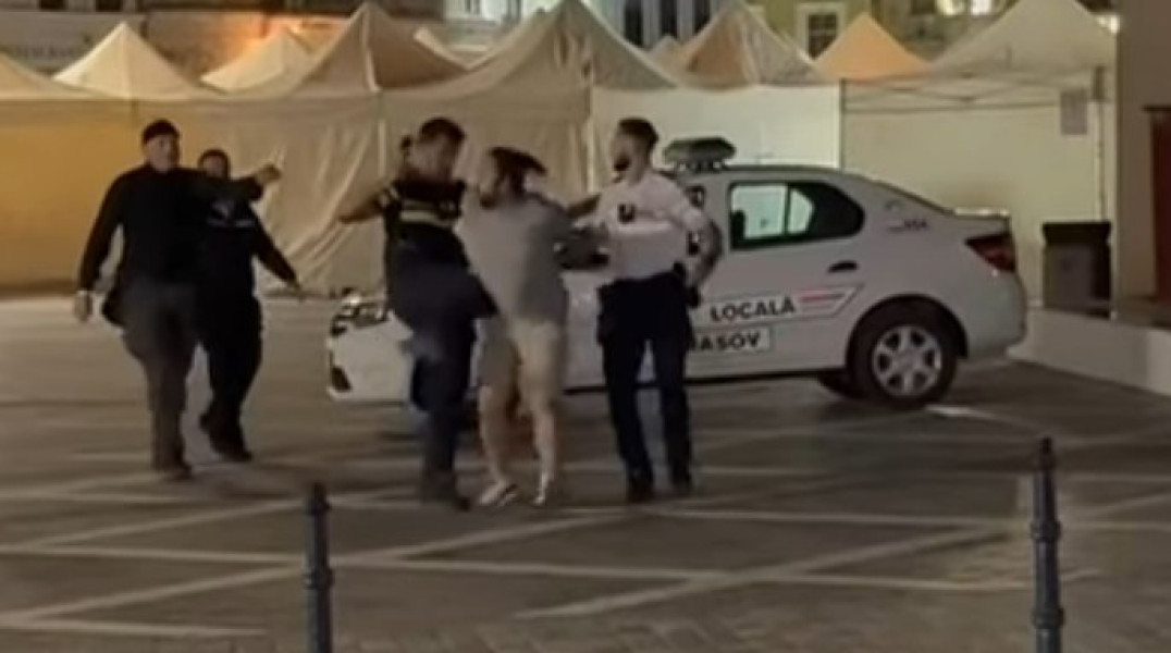 Brașov: imagini ale reținerii unui tânăr au declanșat anchetă