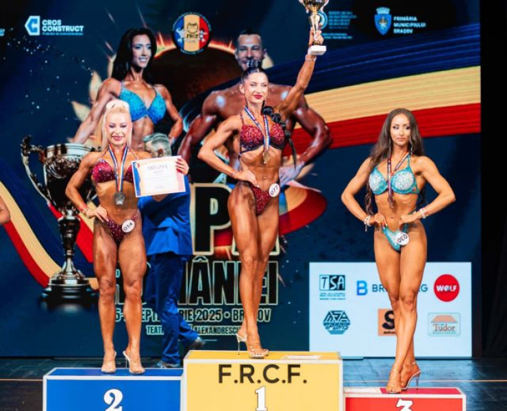 De la kinetoterapie la Corona Brașov, la podium internațional: Roxana Pană obține Cardul IFBB Pro