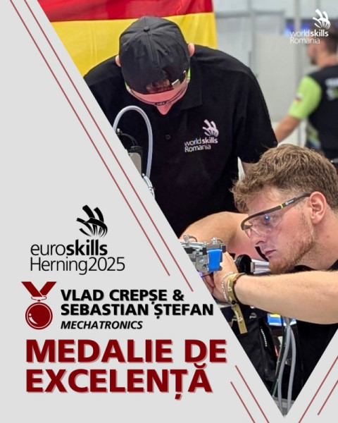 Medalie de Excelență pentru echipa UNITBV la EuroSkills Herning 2025