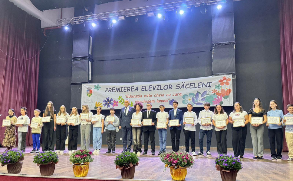 208 elevi din Săcele premiați pentru performanțe școlare remarcabile