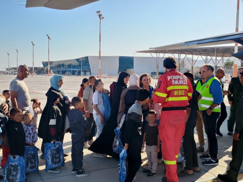 România a trimis o misiune umanitară cu pacienți din Fâșia Gaza