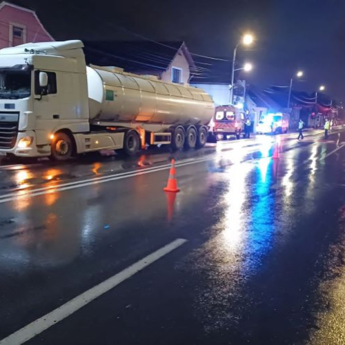 Accident mortal pe DN1 în Codlea după ce un pieton a fost lovit de un autocamion