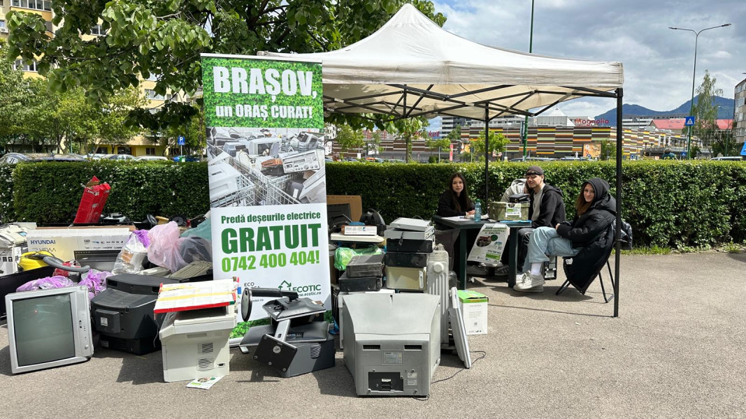 Brașovenii pot recicla deșeuri electrice în weekend în 16 puncte din oraș