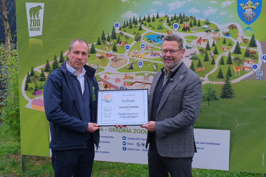 Zoo Brașov a primit statutul de membru cu drepturi depline în Asociația Europeană a Grădinilor Zoologice