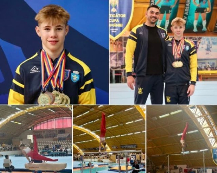 Performanță remarcabilă pentru gimnastul Trandaburu Leo Jason la Campionatul Național