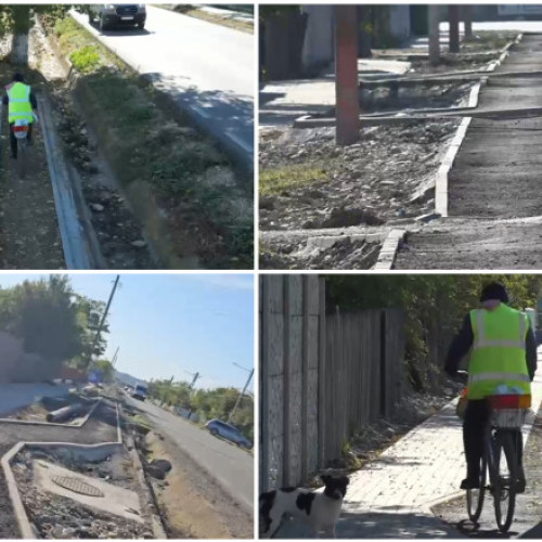 Pistă de biciclete nefinalizată și periculoasă în Ialomița stârnește nemulțumiri