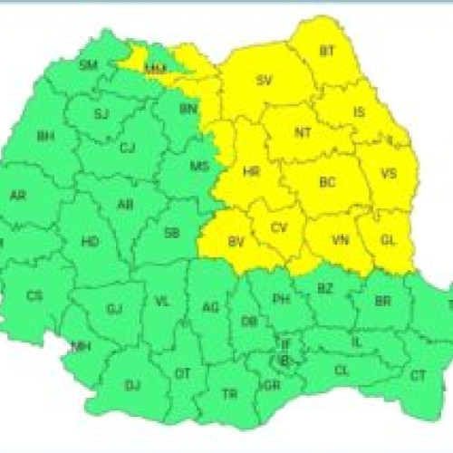 Atenționare meteorologică: Cod galben de vânt puternic în mai multe zone din România până diseară!