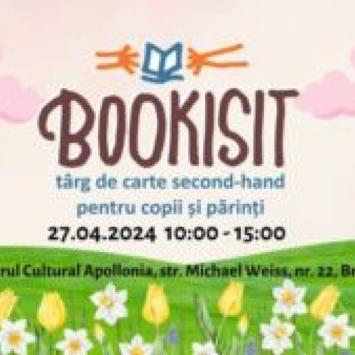 „Bookisit”, primul târg de carte second-hand dedicat întregii familii, la Centrul Cultural Apollonia