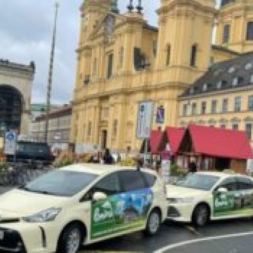 Taxiuri din Germania colantate pentru a promova turismul din România la Euro 2024