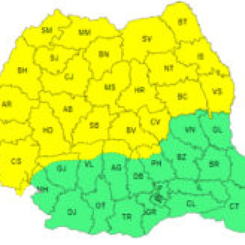 ANM a emis o atenționare Cod galben de vreme instabilă