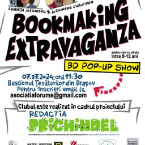 Bookmaking Extravaganza, atelier-spectacol pentru copii